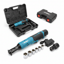 Chave Catraca Elétrica 3/8 Kit Soquetes 2 Baterias