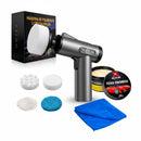 Kit Politriz Automotiva Portátil 80w + Cera 200g e Pano Microfibra