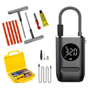 Kit Mini Compressor Portátil + Kit Reparo Premium Maleta
