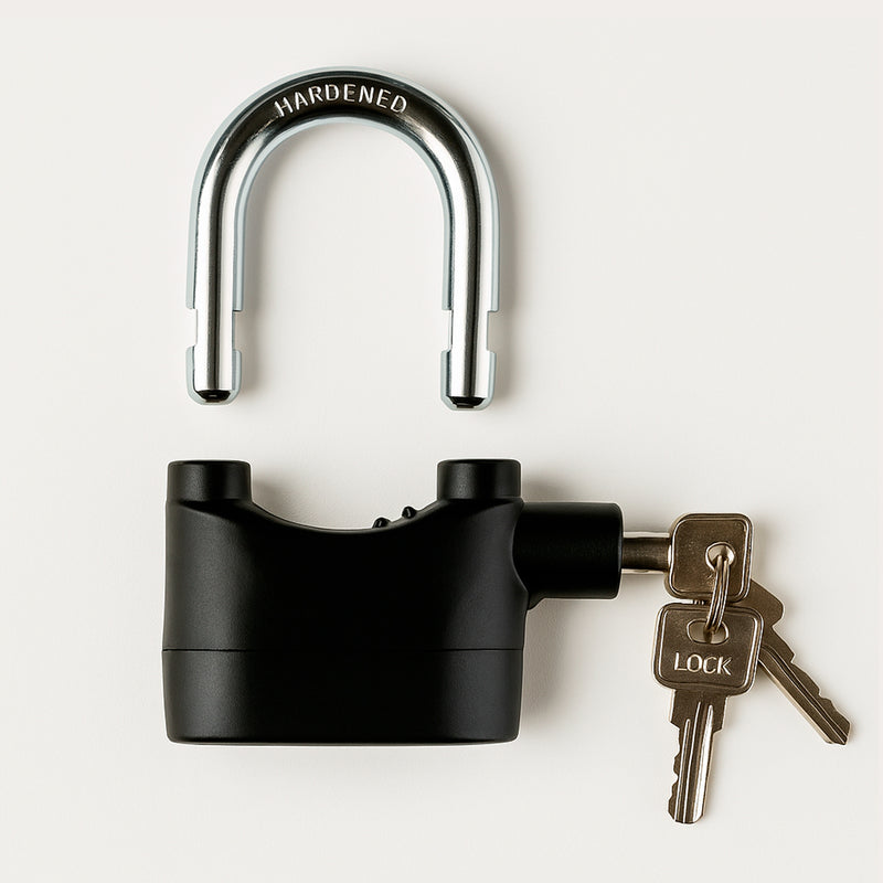 Cadeado Com Alarme Antifurto Moto, Bike, Portões