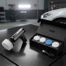 Kit Politriz Automotiva Portátil 80w + Cera 200g e Pano Microfibra