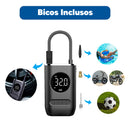 Kit Reparo Pneu + Bomba de Encher Pneu Mini Compressor Portátil