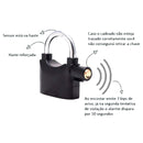 Cadeado Com Alarme Antifurto Moto, Bike, Portões