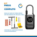 Kit Mini Compressor Portátil + Kit Reparo Premium Maleta