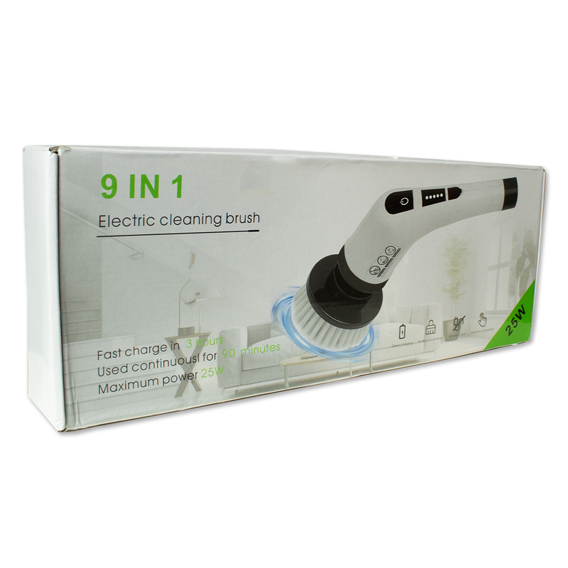 Escova Giratória de Limpeza 9 em 1