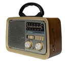 Rádio Retrô Estilo Vintage Bluetooth, USB, FM