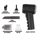 Mini Aspirador de Pó Portátil 3 em 1 Recarregável Prático e Eficiente