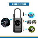 Kit Reparo Pneu + Bomba de Encher Pneu Mini Compressor Portátil