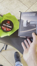 Kit Politriz Automotiva Portátil 80w + Cera 200g e Pano Microfibra
